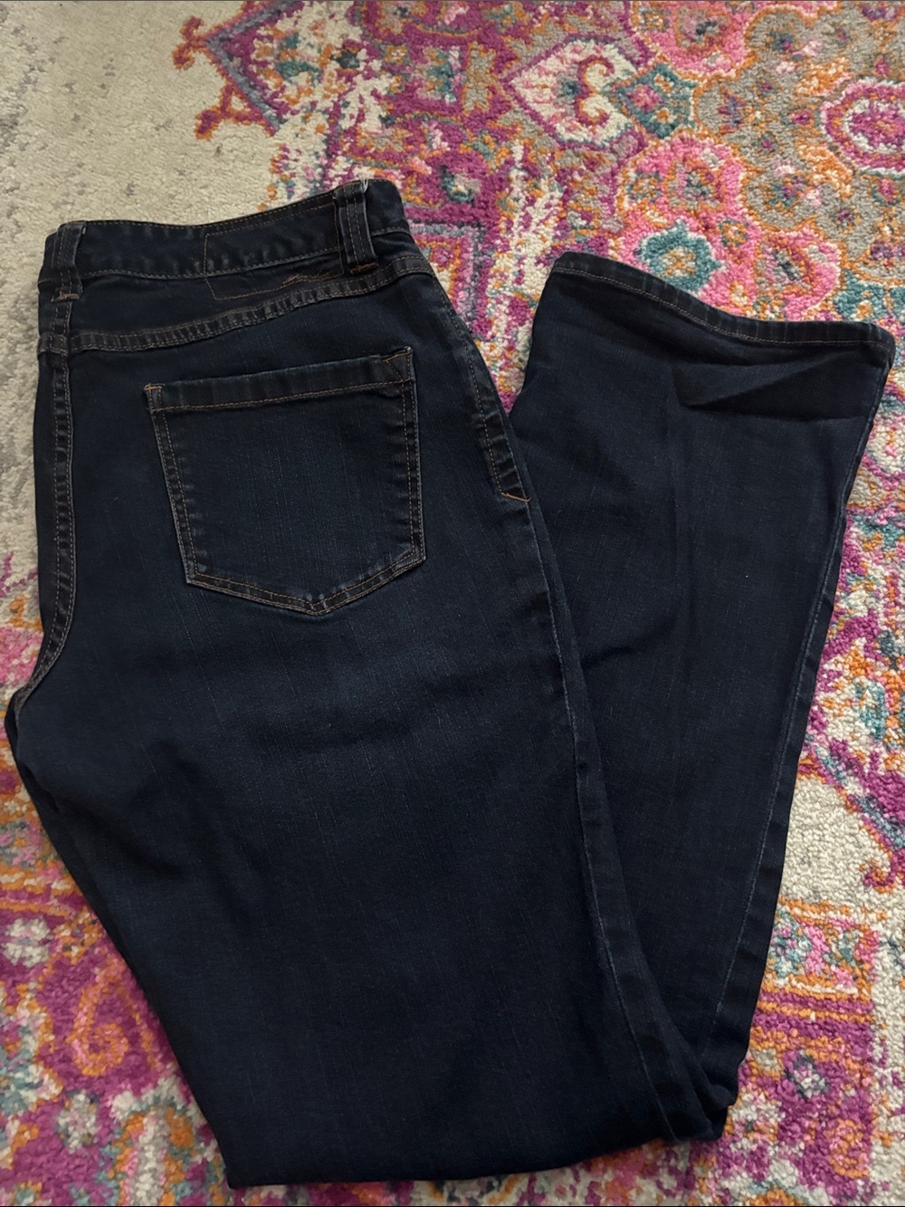 INC Straight Leg Jeans in Blue Waist 12